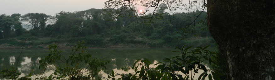 San River sunset, Pakxan