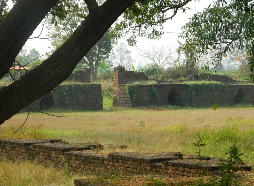Part of the battlements and parapets at Thung Setti Fortress