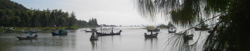 view towards Ban Ao Yang near Bang Sapan