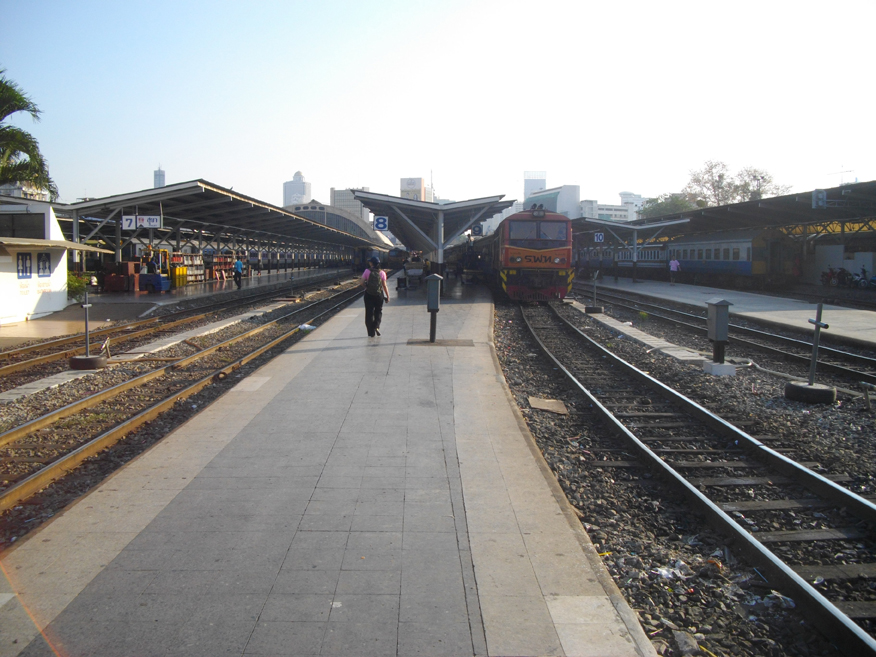 Awaiting departure from Hua Lamphong Terminal Station