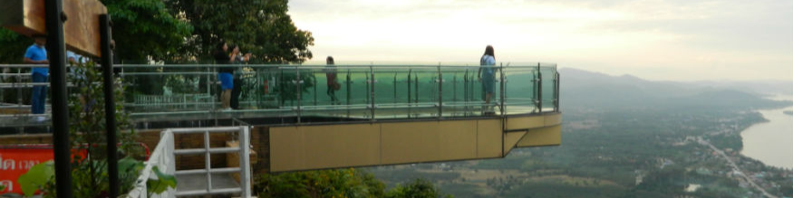 Skywalk at Wat Pha Tak Suea, Sangkhom District, Nong Khai Province