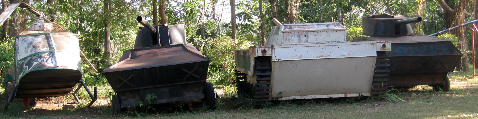 Relics of the communist uprising at the Rao Su Monument, Non Din Daeng District, Buriram Province