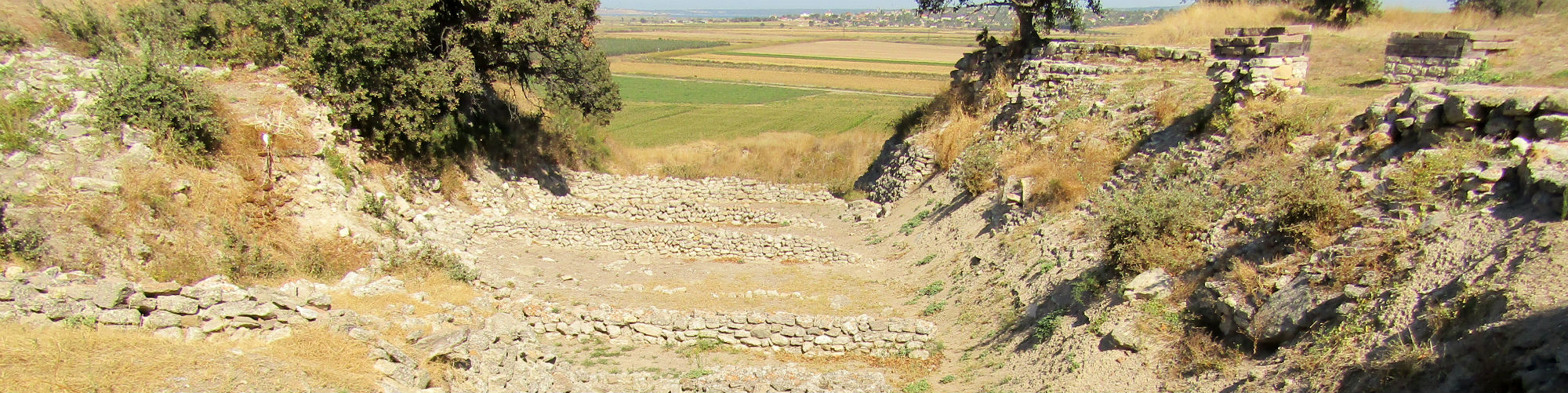 Schliemann's Trench, Ancient City of Troy Archaeological Site, Tevfikiye, Çanakkale Province