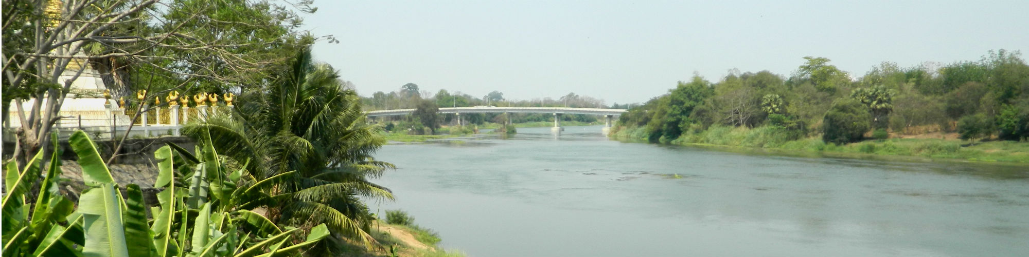 Mae Klong River at Wat Meung near Potharam, Ratchaburi Province