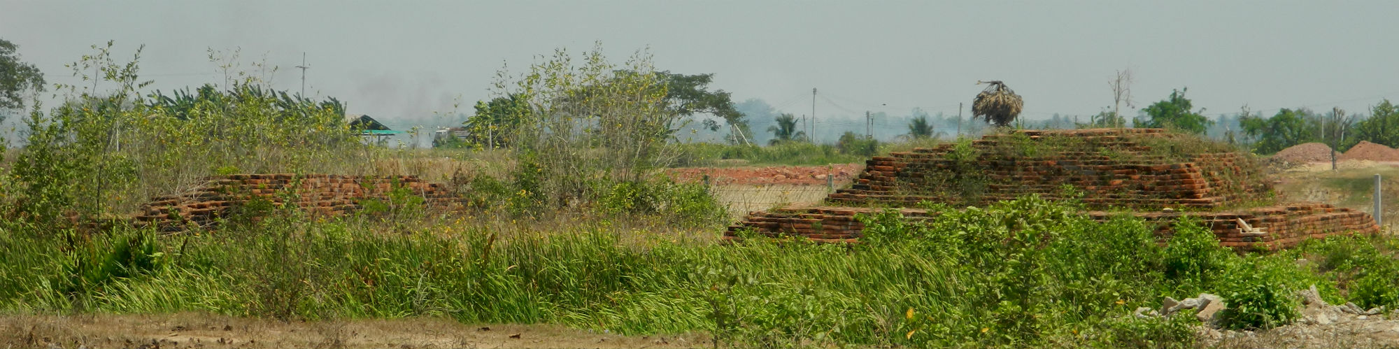 Ancient monuments at Ban Khu Bua Ancient Town, Ratchaburi Province